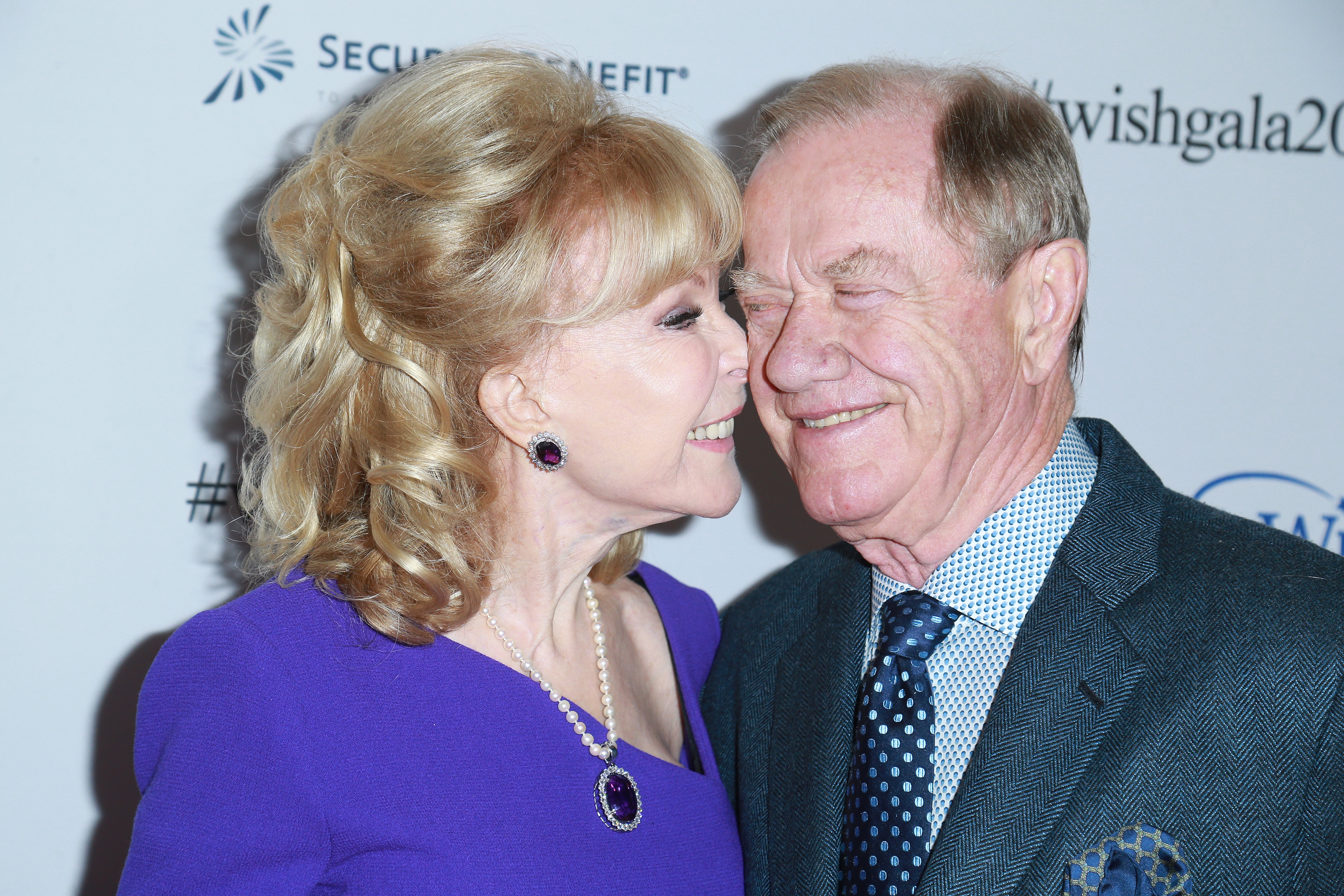 Barbara Eden and John Eicholtz attend the Make-A-Wish Greater Los Angeles 2017 Wish Gala on November 9, 2017 in Los Angeles, California | Source: Getty Images
