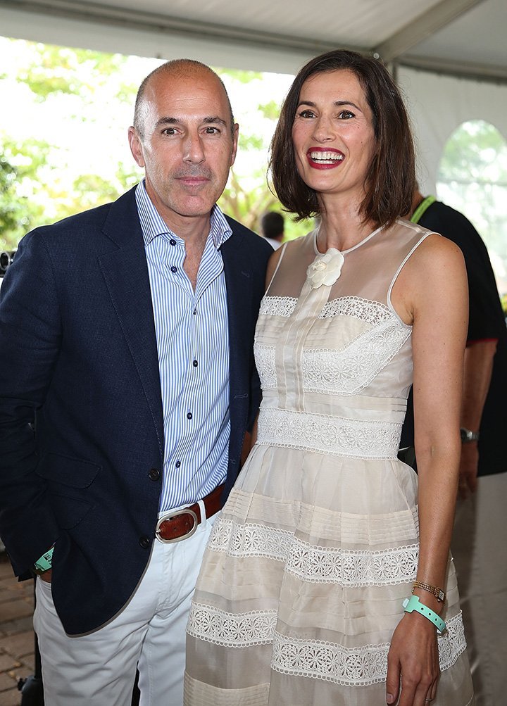 Matt Lauer and Annette Roque. I Image: Getty Images.