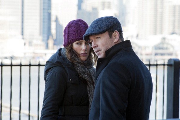  Danny (Donnie Wahlberg) and Jackie (Jennifer Esposito) investigate a rich woman death on "Blue Bloods" | Photo; Getty Images