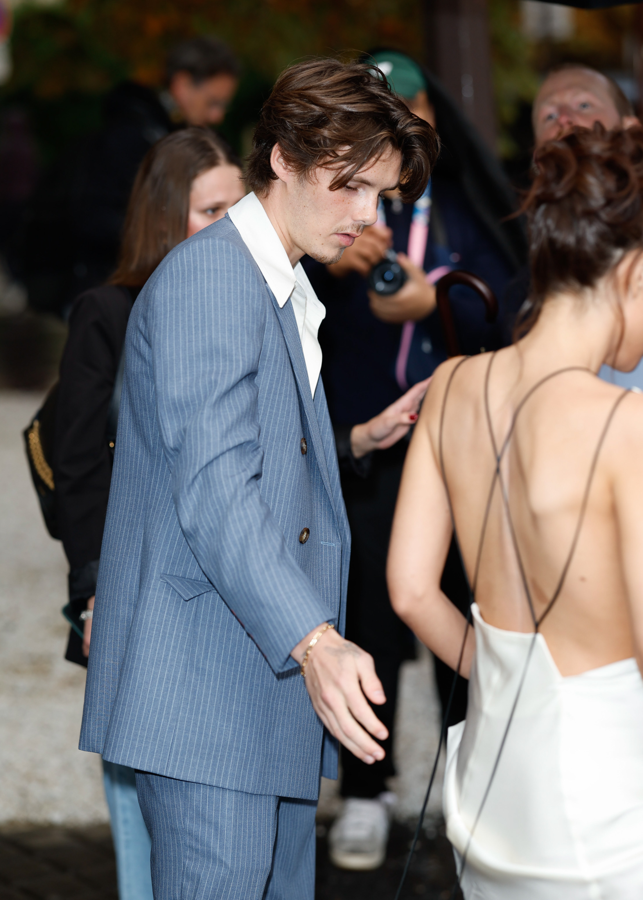 Cruz Beckham spotted at the fashion event during 2024 Paris Fashion Week in Paris, France on September 27, 2024. | Source: Getty Images