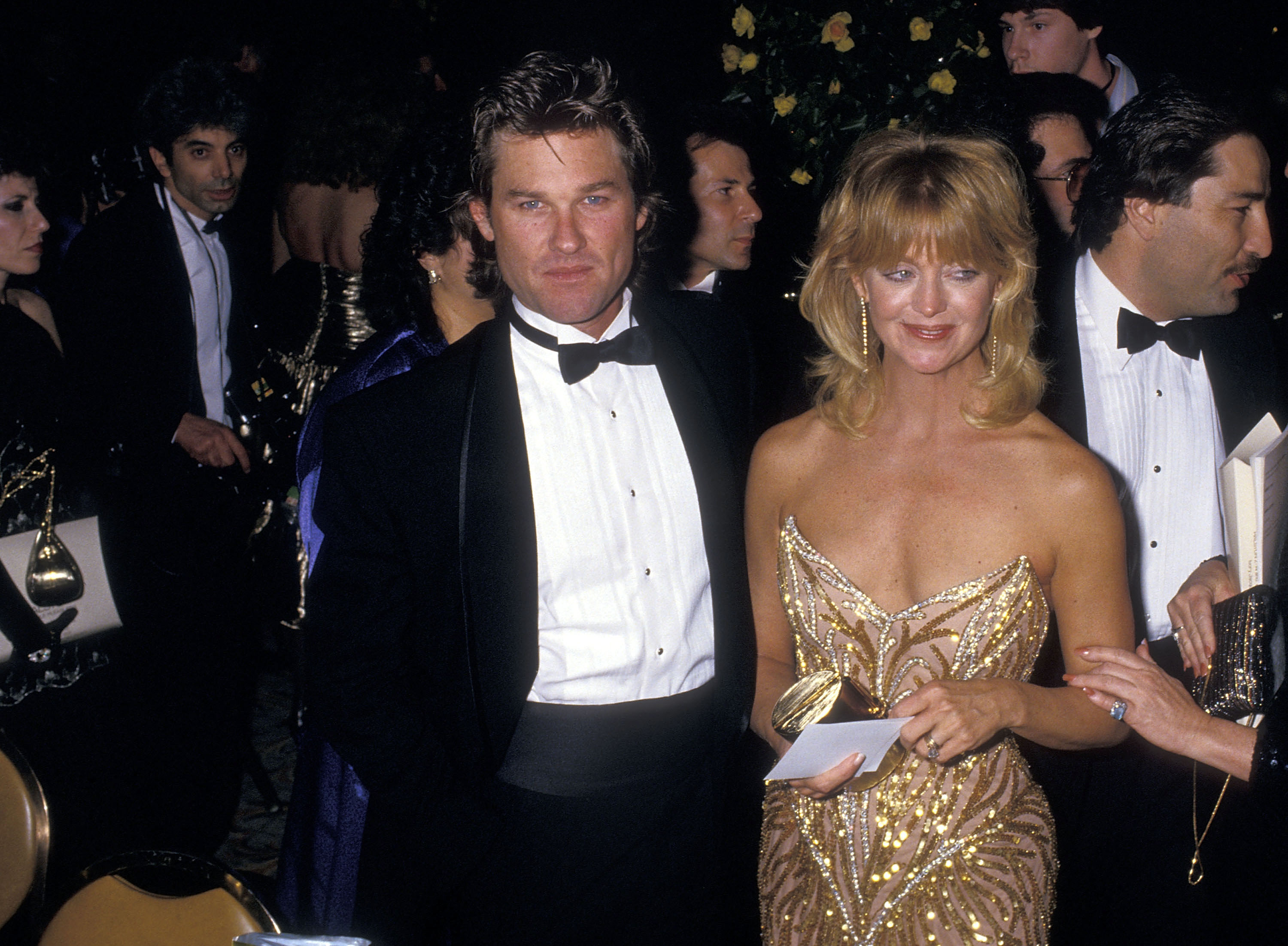 Kurt Russell and Goldie Hawn attend the American Committee for the Tel Aviv Foundation Honors Goldie Hawn at Century Plaza Hotel on January 27, 1987 in Los Angeles, California. l Source: Getty Images