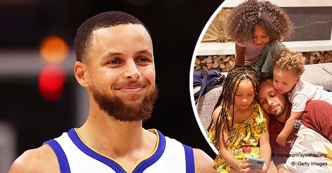 Ayesha and Stephen Curry's Kids Bond with Their Dad in an Adorable New Snap