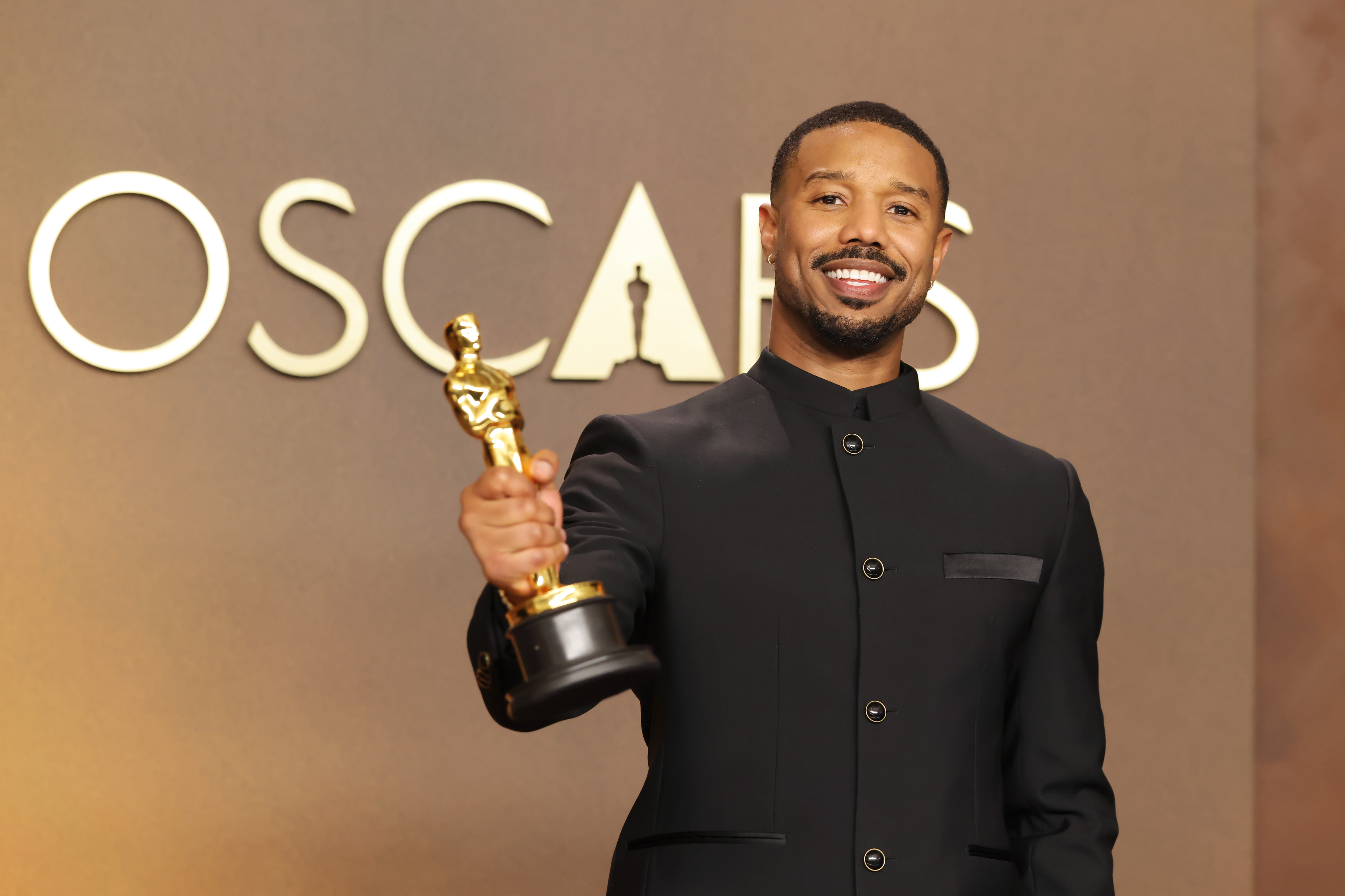 Michael B. Jordan, winner of the Best Actor Award poses in the press room during the 98th Oscars at Dolby Theatre on March 15, 2026 | Source: Getty Images