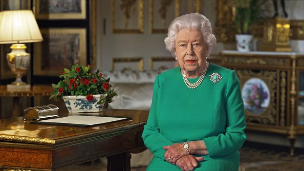 Queen Elizabeth II at Windsor Castle in Windsor, England on April 5, 2020. | Photo: Getty Images