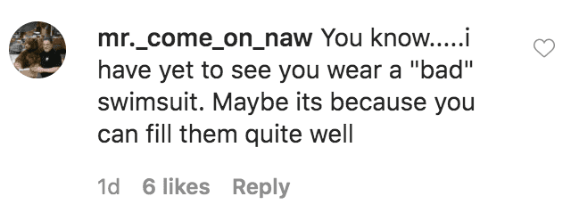 A fan commented on a photo of Coco Austin wearing a monokini while posing poolside on patio furniture | Source: Instagram.com/coco