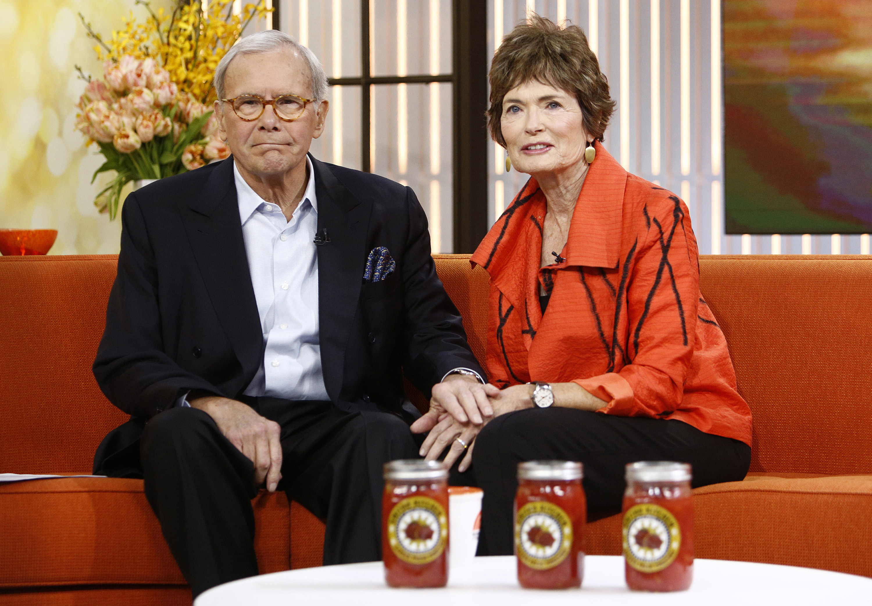 Tom Brokaw and Meredith Auld on the "Today" show on September 17, 2013 | Source: Getty Images