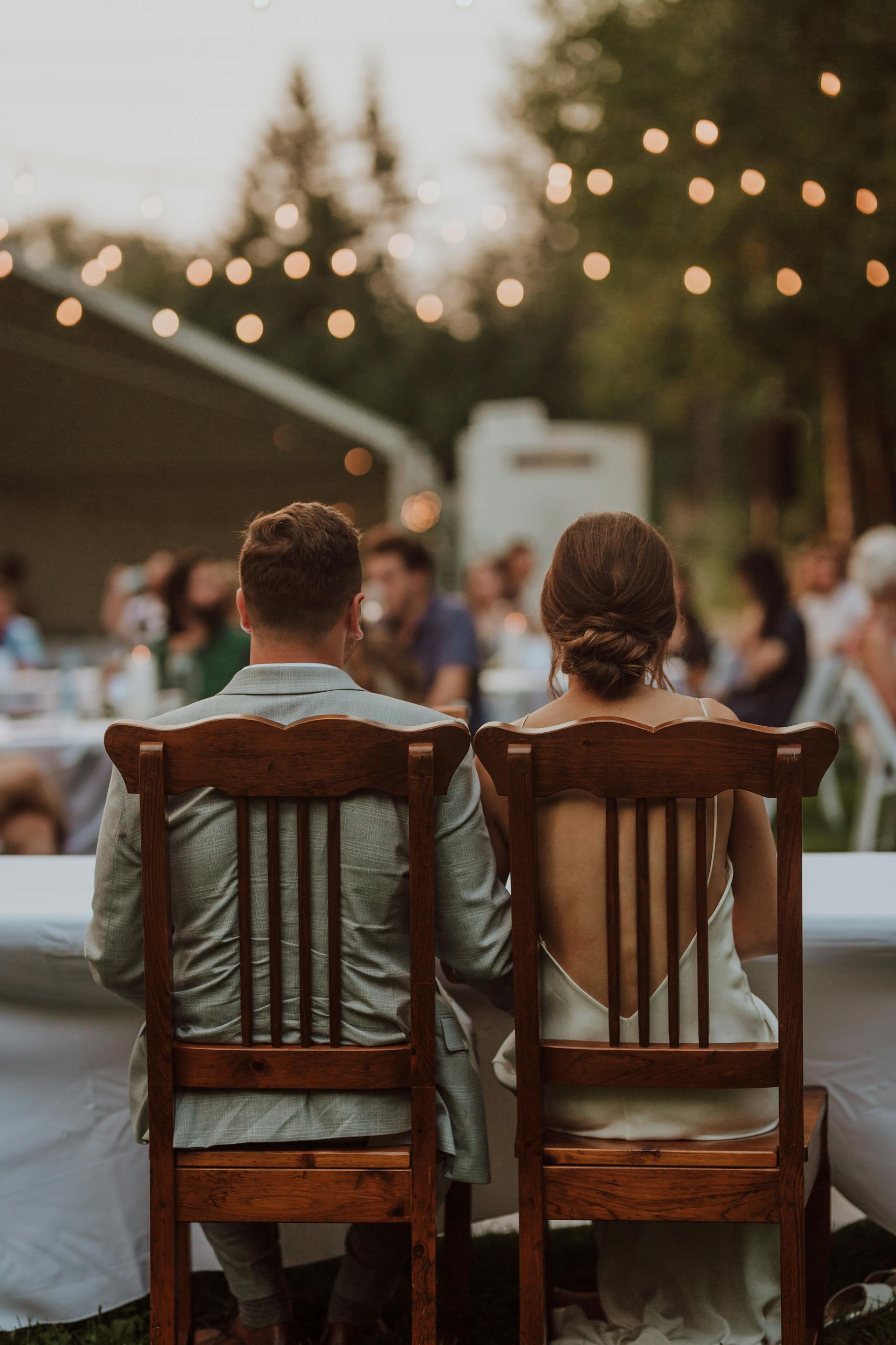 A bride and groom at their wedding reception | Source: Pexels