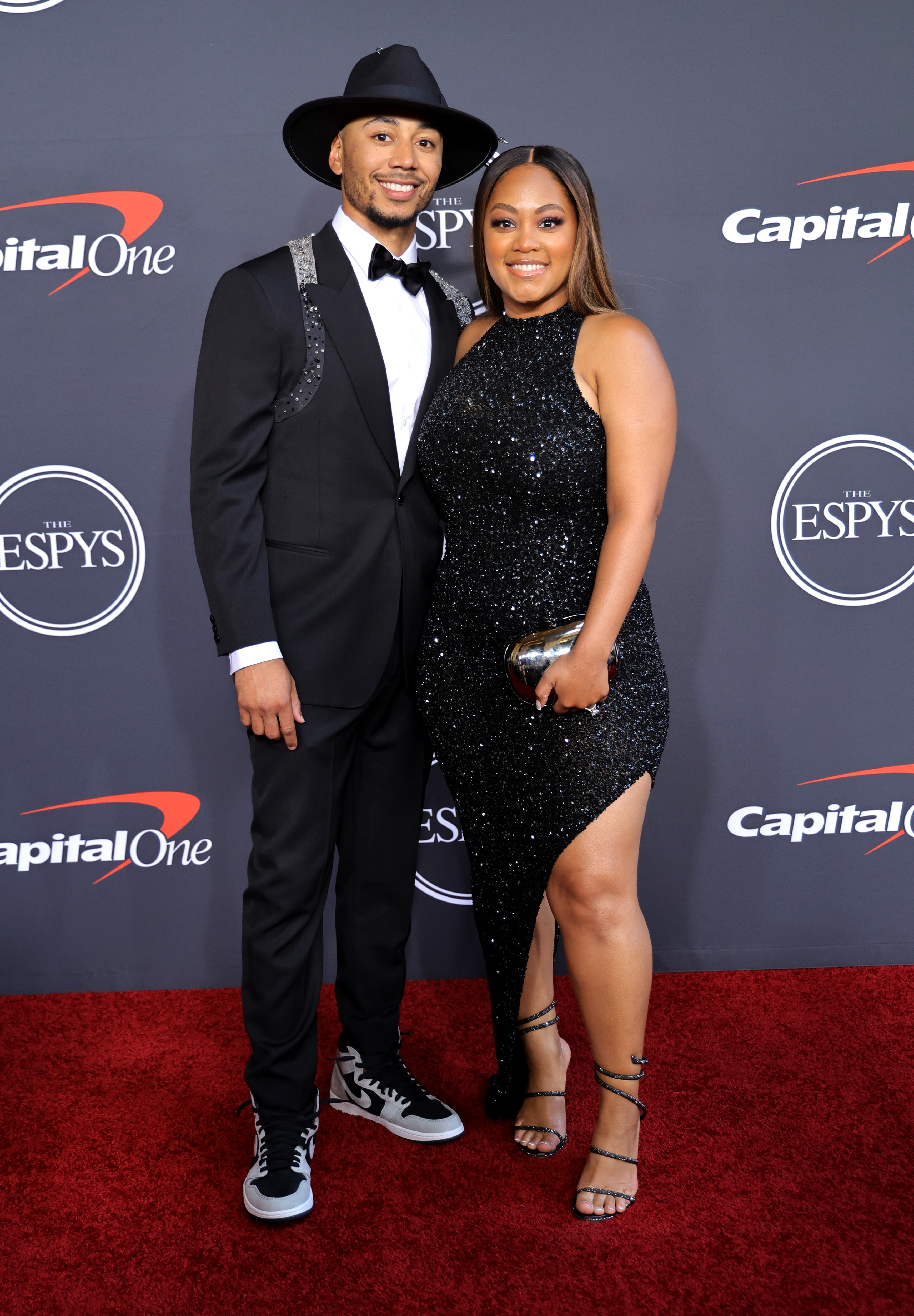 Mookie Betts and Brianna Hammonds at the 2022 ESPYs on July 20, 2022, in Hollywood | Source: Getty Images
