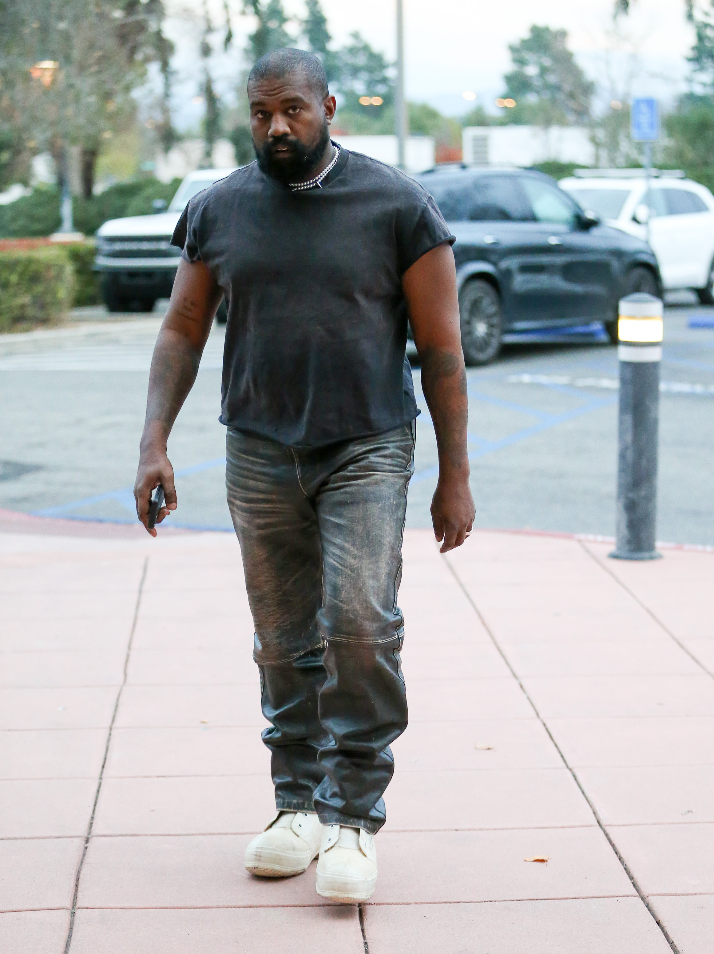 Kanye West is seen on January 19, 2024, in Los Angeles, California | Source: Getty Images