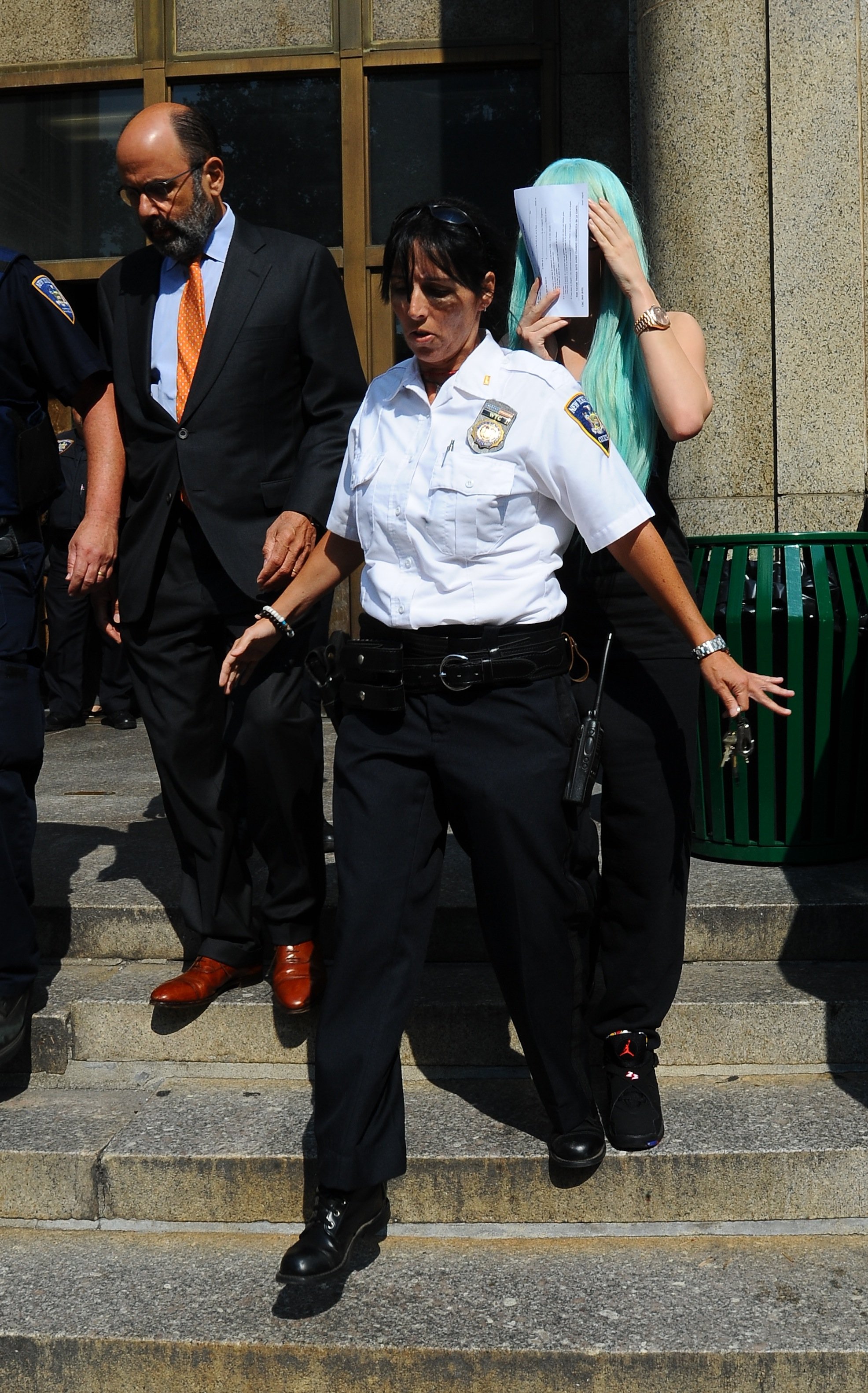 Amanda Bynes au tribunal pénal de Manhattan le 9 juillet 2013. | Source : Getty Images