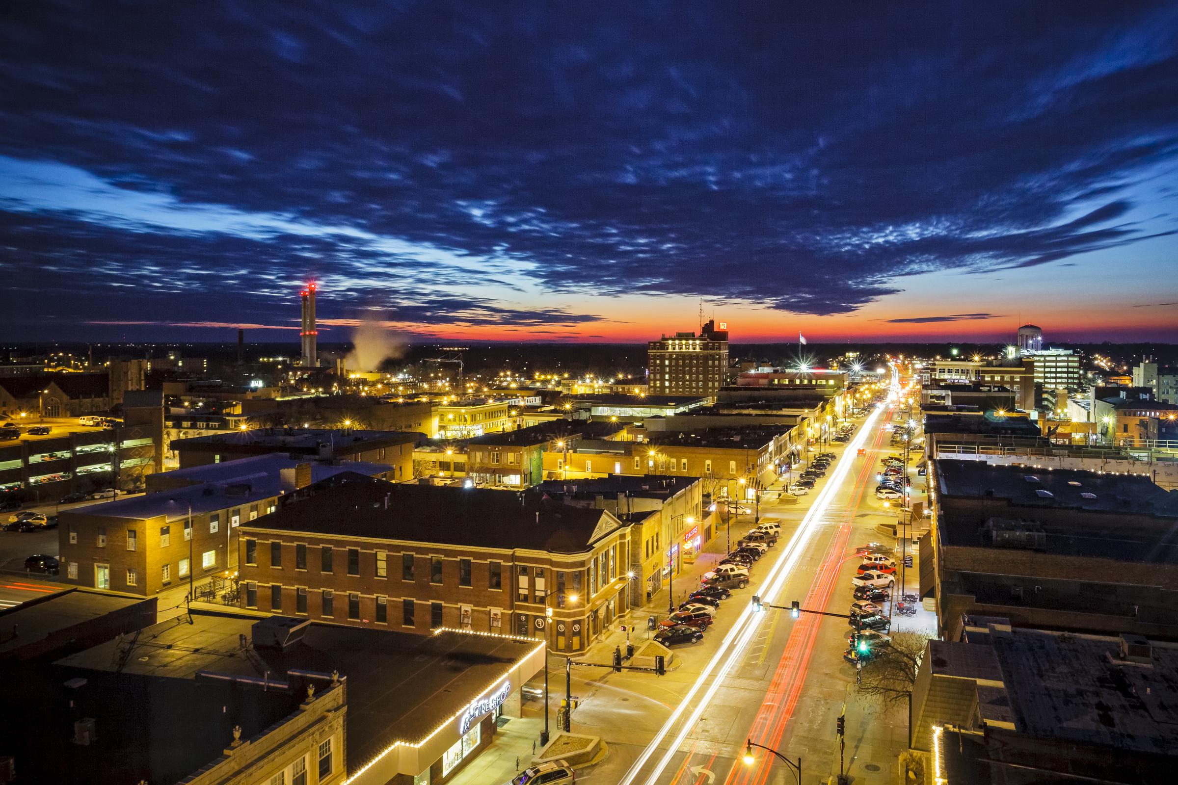 A view of the evening sunset in Columbia, Missouri. | Source: Getty Images