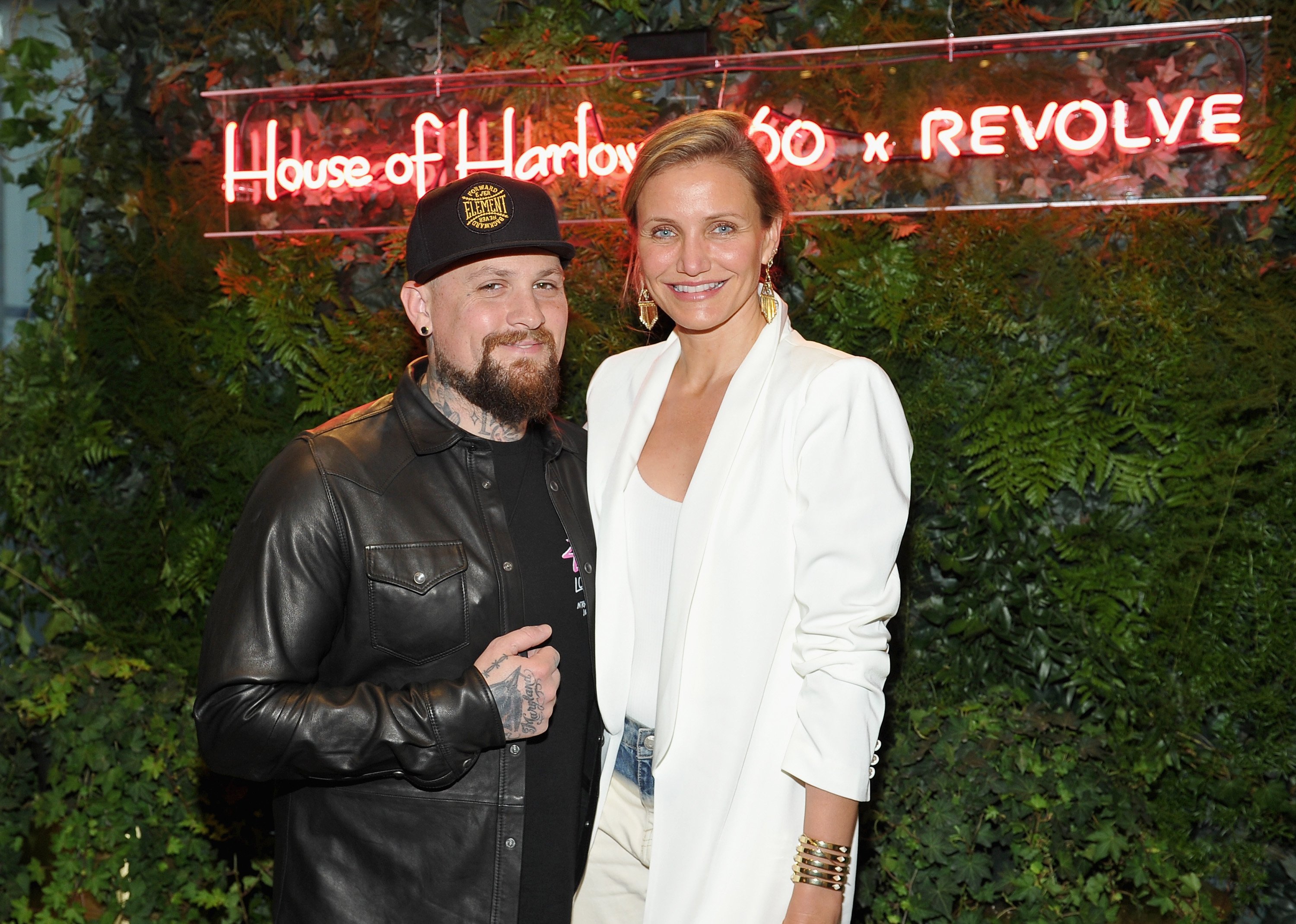 Benji Madden and Cameron Diaz at the House of Harlow 1960 x REVOLVE on June 2, 2016 | Source: Getty Images