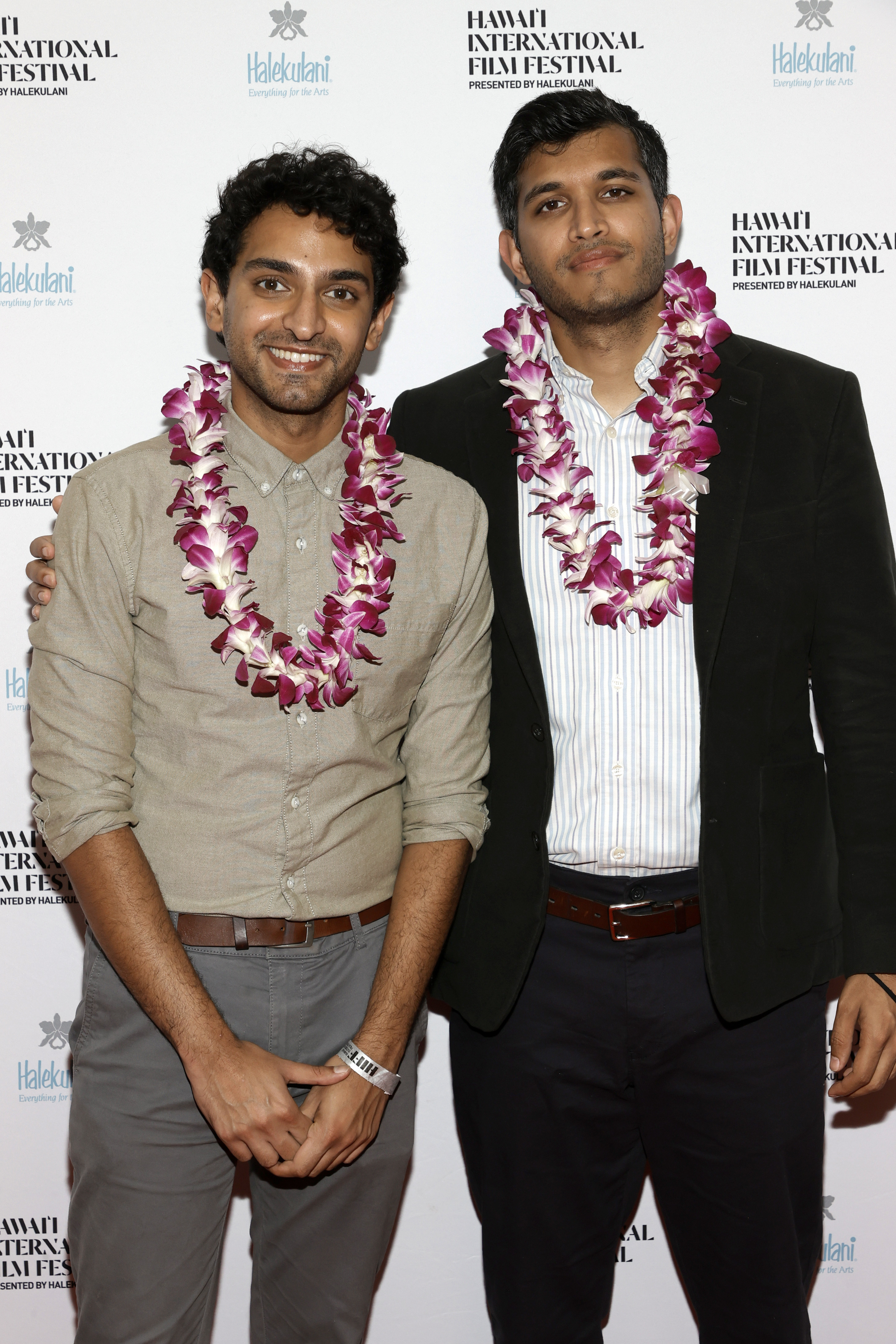 Karan Soni and Roshan Sethi pose at the HIFF41 Awards Gala at the Halekulani Hotel on November 12, 2021, in Honolulu, Hawaii | Source: Getty Images