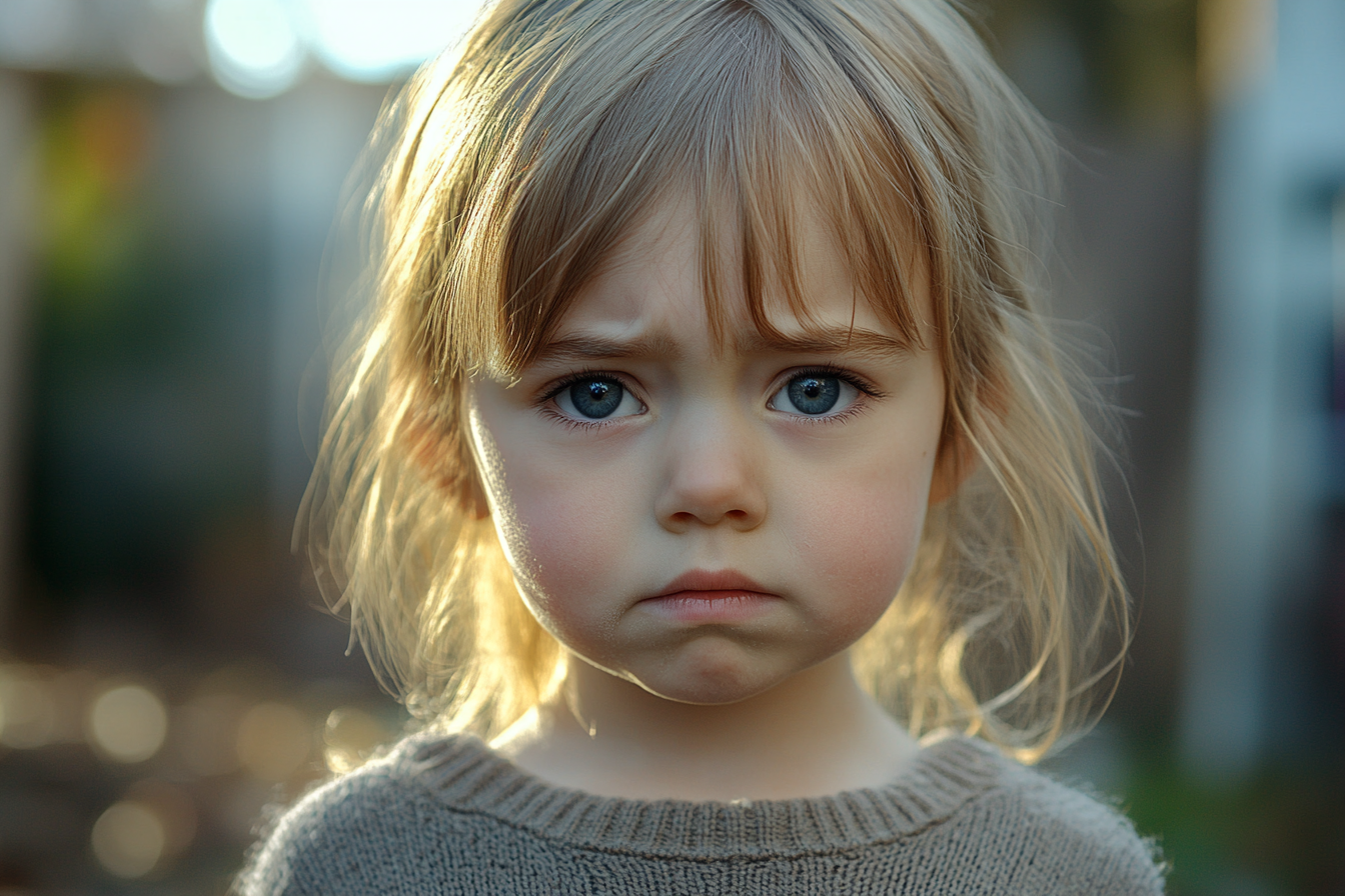 A little girl standing outdoors | Source: Midjourney