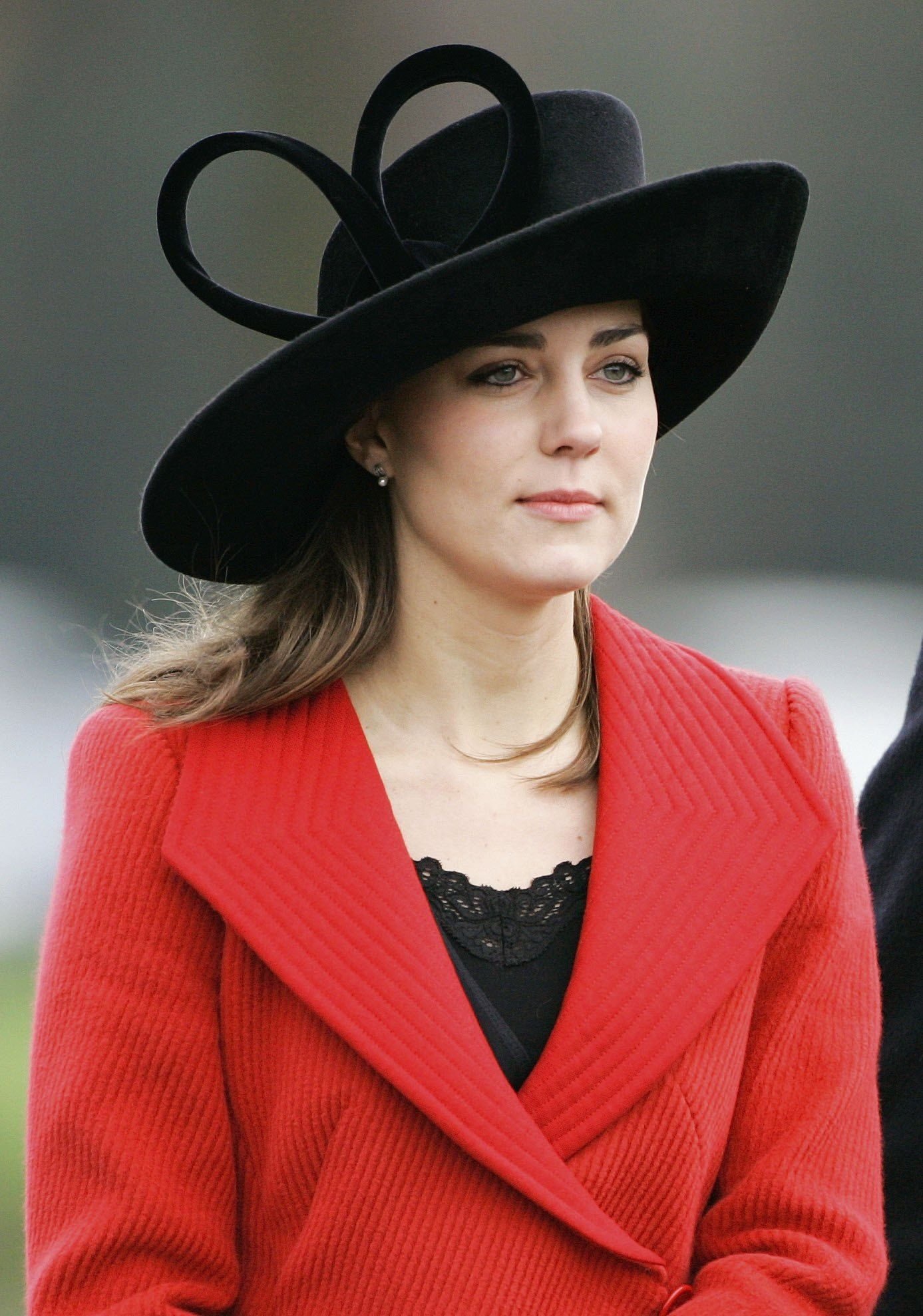 Kate Middleton during the Sovereign's Parade at Sandhurst Military Academy to watch the passing-out parade on December 15, 2006 in Surrey, England. | Source: Getty Images 