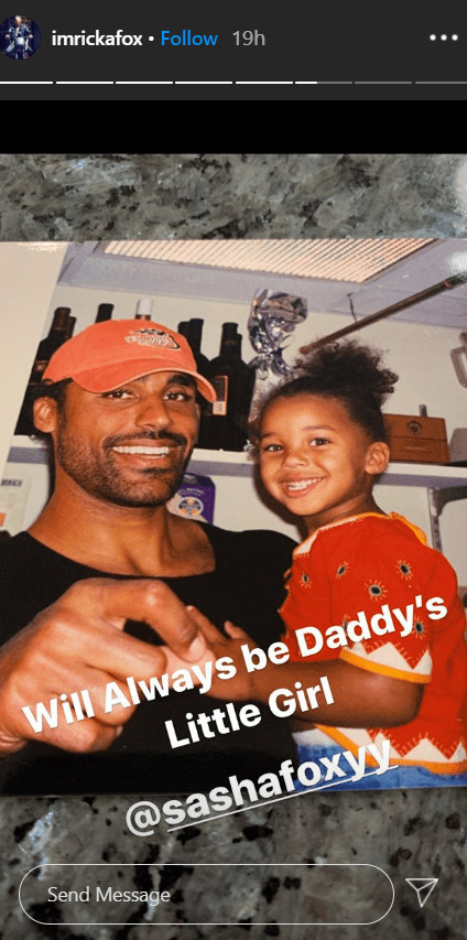 Sasha Fox with her dad, Ricky Fox on instagram. | Photo: Instagram/imrickafox