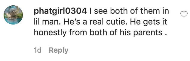 A fan commented on a photo of Niko Khale smiling with his son Tobias Khale | Source: Instagram.com/nikokhale