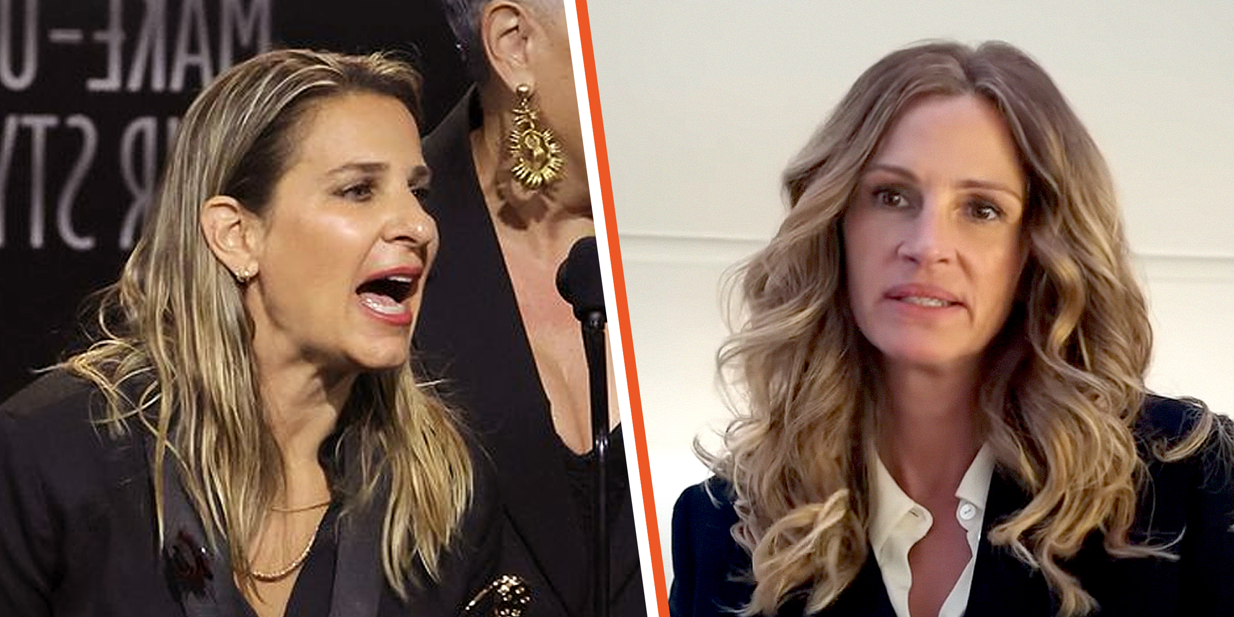 Danny Moder's ex-wife Vera Steimberg | Actress Julia Roberts | Source: YouTube.com/Universal Pictures | Getty Images