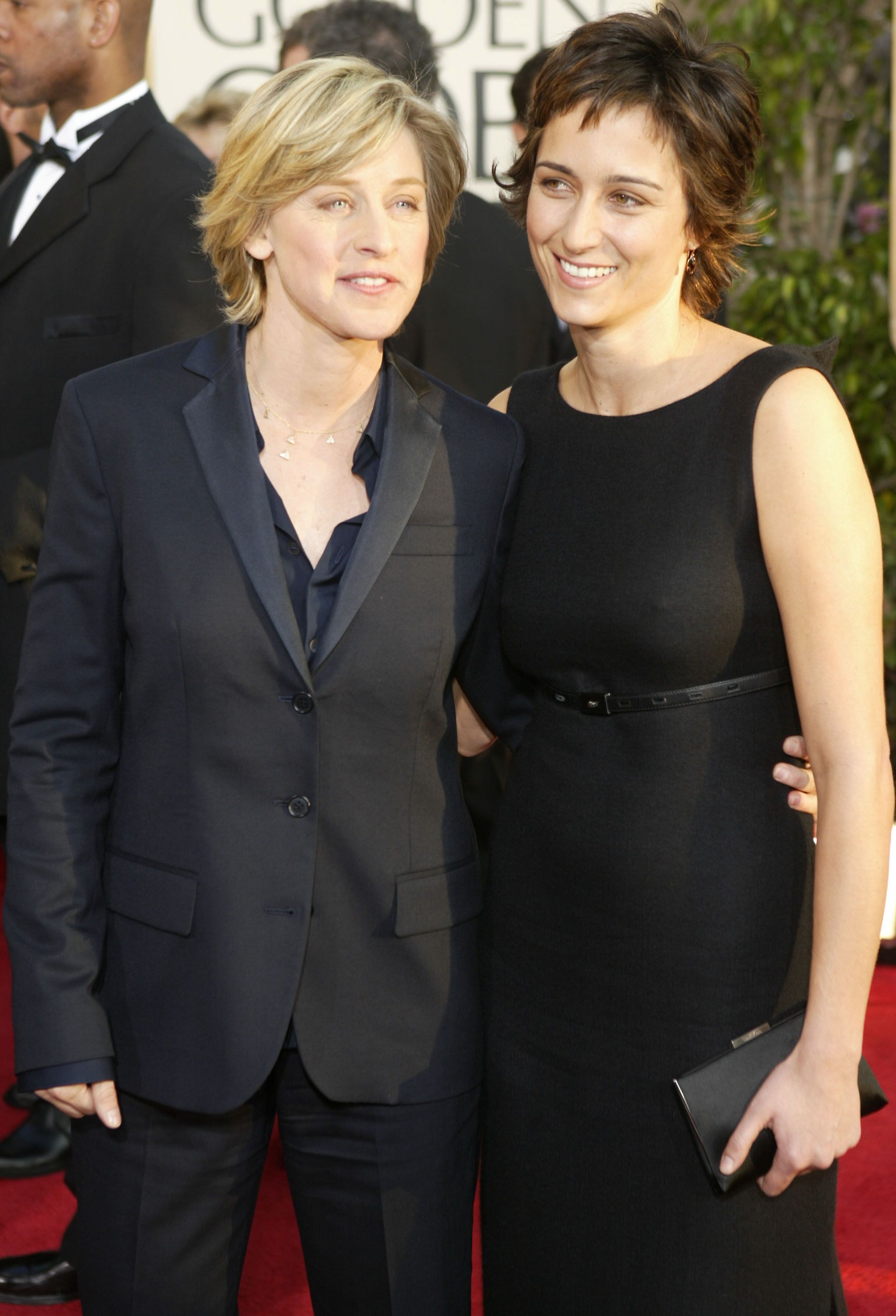 Ellen DeGeneres and Alexandra Hedison at the 61st Annual Golden Globe Awards in 2004 | Source: Getty Images