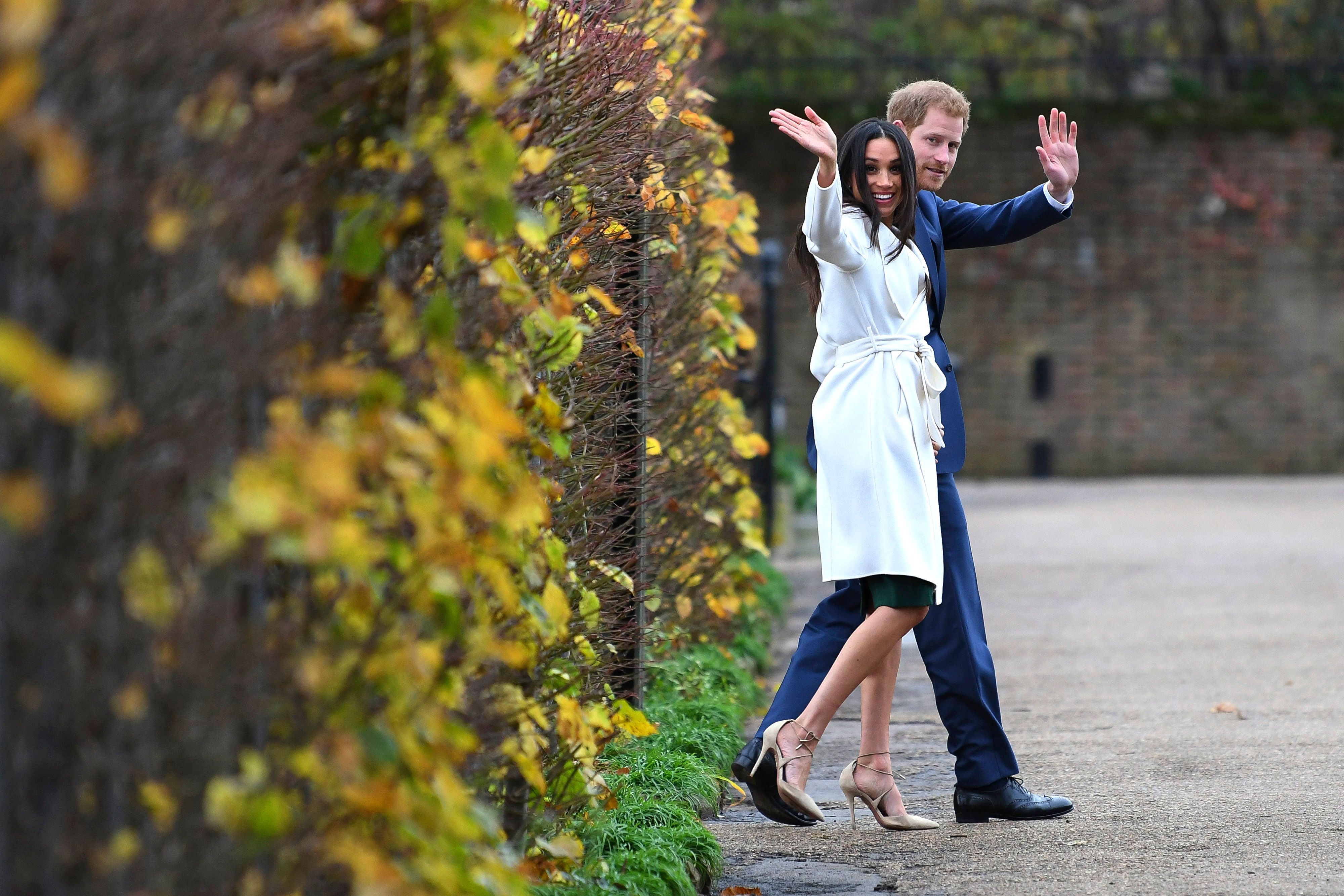 Le Prince Harry et MeghanMarkle le 27 novembre 2017 à Londres. l Source : Getty Images