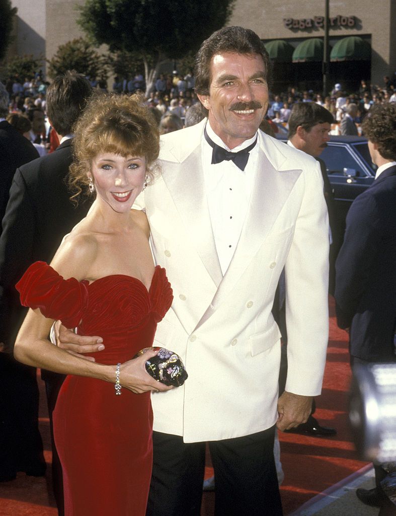 Tom Selleck and Jillie Mack at the 38th Annual Primetime Emmy Awards at Pasadena Civic Auditorium in Pasadena, California, United States. | Source: Getty Images