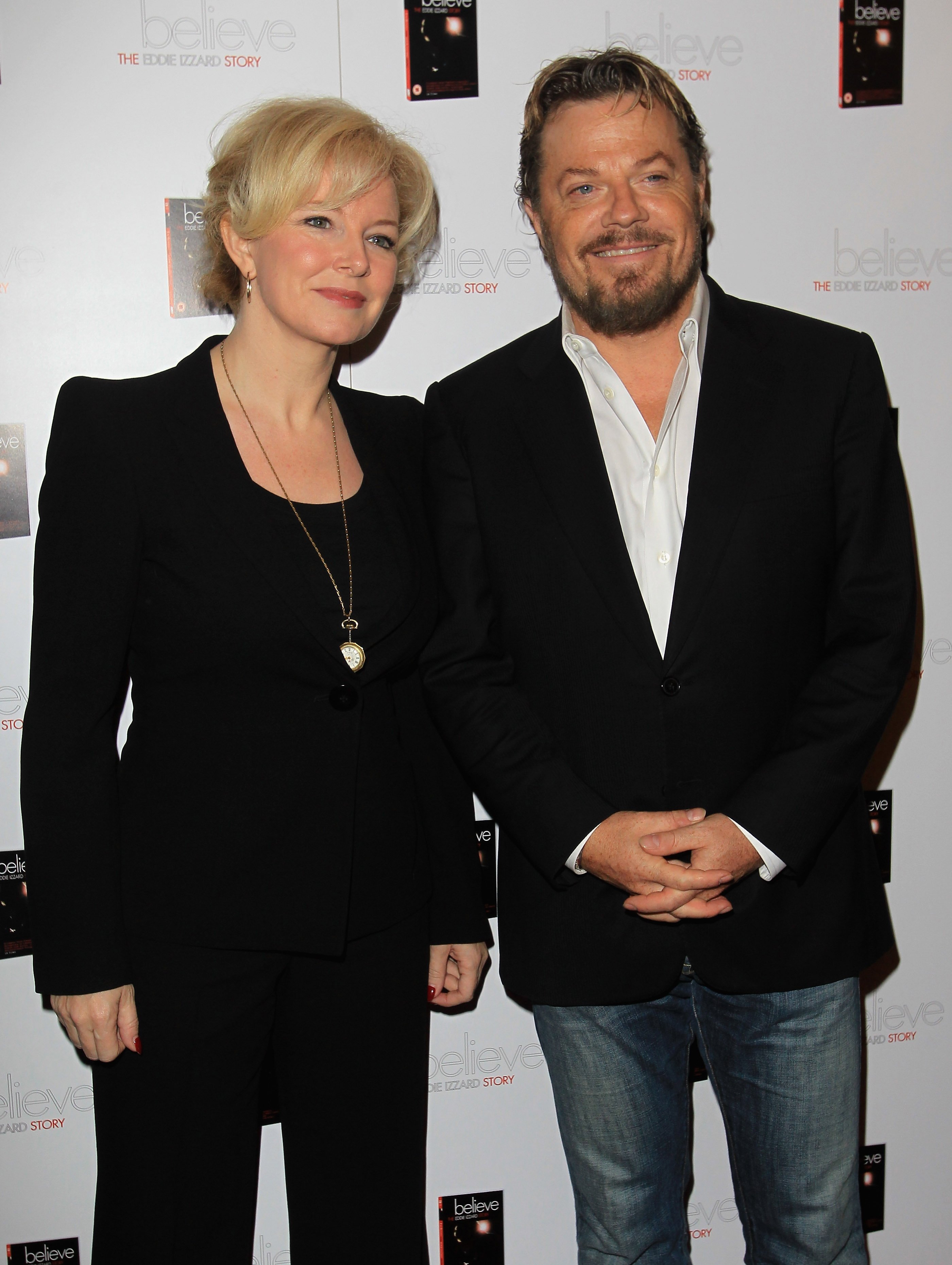 Sarah Townsend and Eddie Izzard at the London premiere of Eddie Izzard's DVD on November 18, 2010 | Source: Getty Images