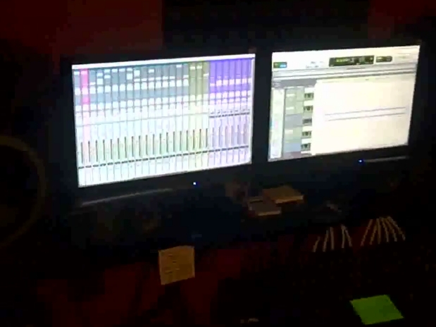 The studio setup used during the recording of "Flight School" appeared in the vlog as Wiz Khalifa gave fans a behind-the-scenes look at the mixtape's production. | Source: YouTube/Wiz Khalifa