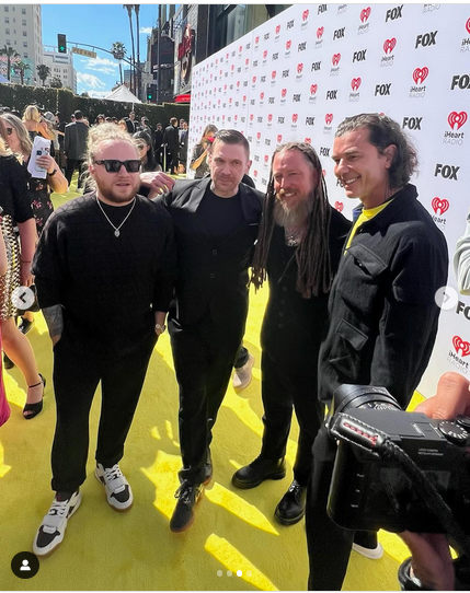 Gavin Rossdale and friends at the iHeartRadio Music Awards | Source: Instagram/gavinrossdale/