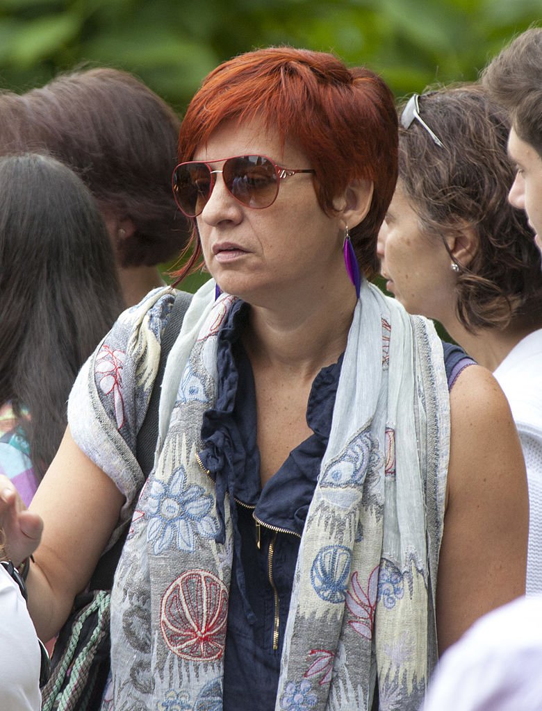 Sandra Ortega Mera asiste al funeral de Rosalia Mera el 17 de agosto de 2013 en Oleiros, España. | Foto por Xurxo Lobato/Getty Images