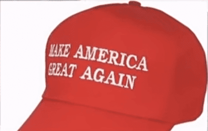 The "Make America Great Again" hat | Photo: YouTube/News Live Now