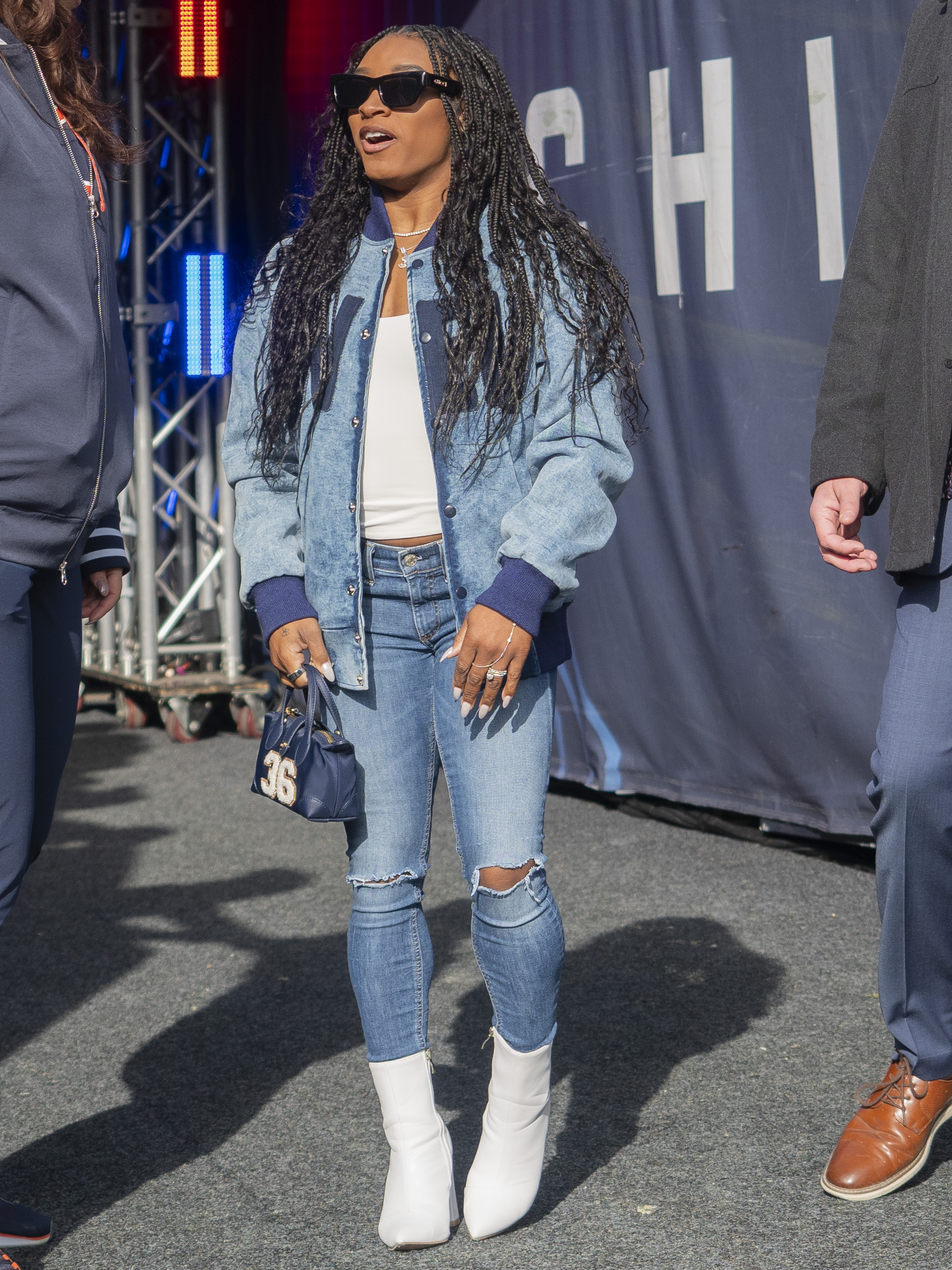 Simone Biles on November 24, 2024, in Chicago, Illinois | Source: Getty Images