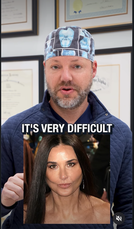 Dr Tim Minton weighs in on one of Demi Moore's supposed procedures | Source: Instagram/savannahfacialplasticsurgery