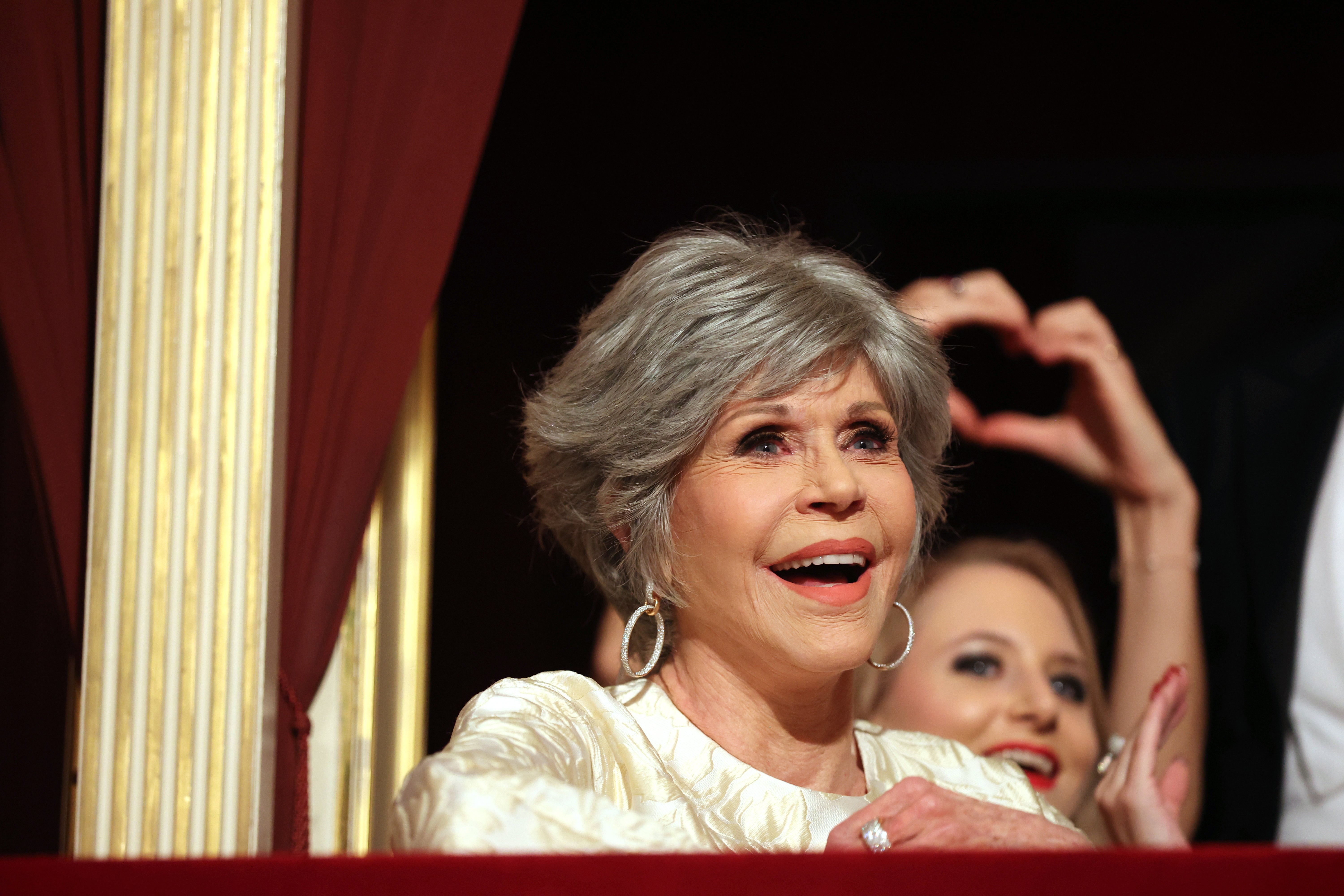 Jane Fonda during the Vienna Opera Ball (Wiener Opernball) on February 16, 2023 at state opera in Vienna, Austria | Source: Getty Images 