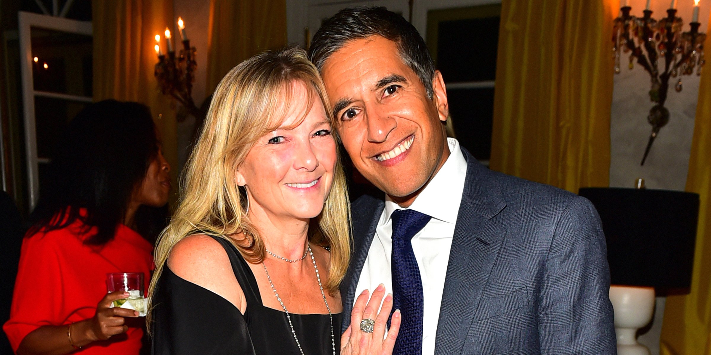 Sanjay Gupta and His Wife Rebecca | Source: Getty Images 