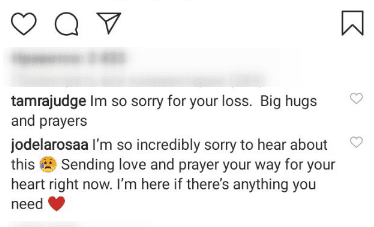 Comments of support to Jeana Keough after the death of her ex Matt Keough. | Source: Instagram/jeana.keough.