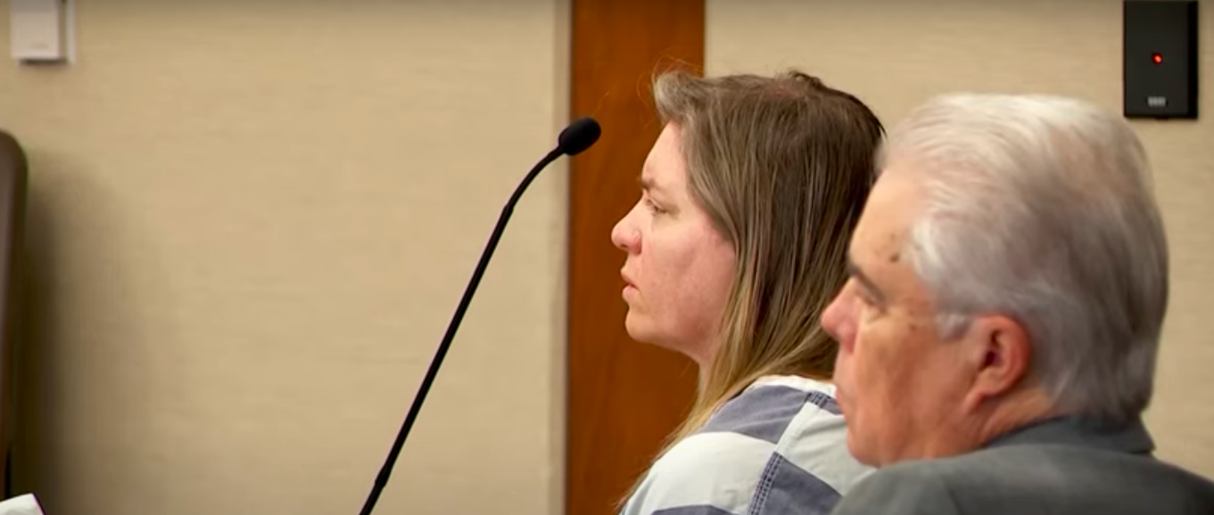 Jodi Hildebrandt on the day of her sentencing posted on February 21, 2024 | Source: YouTube/Law&Crime Network