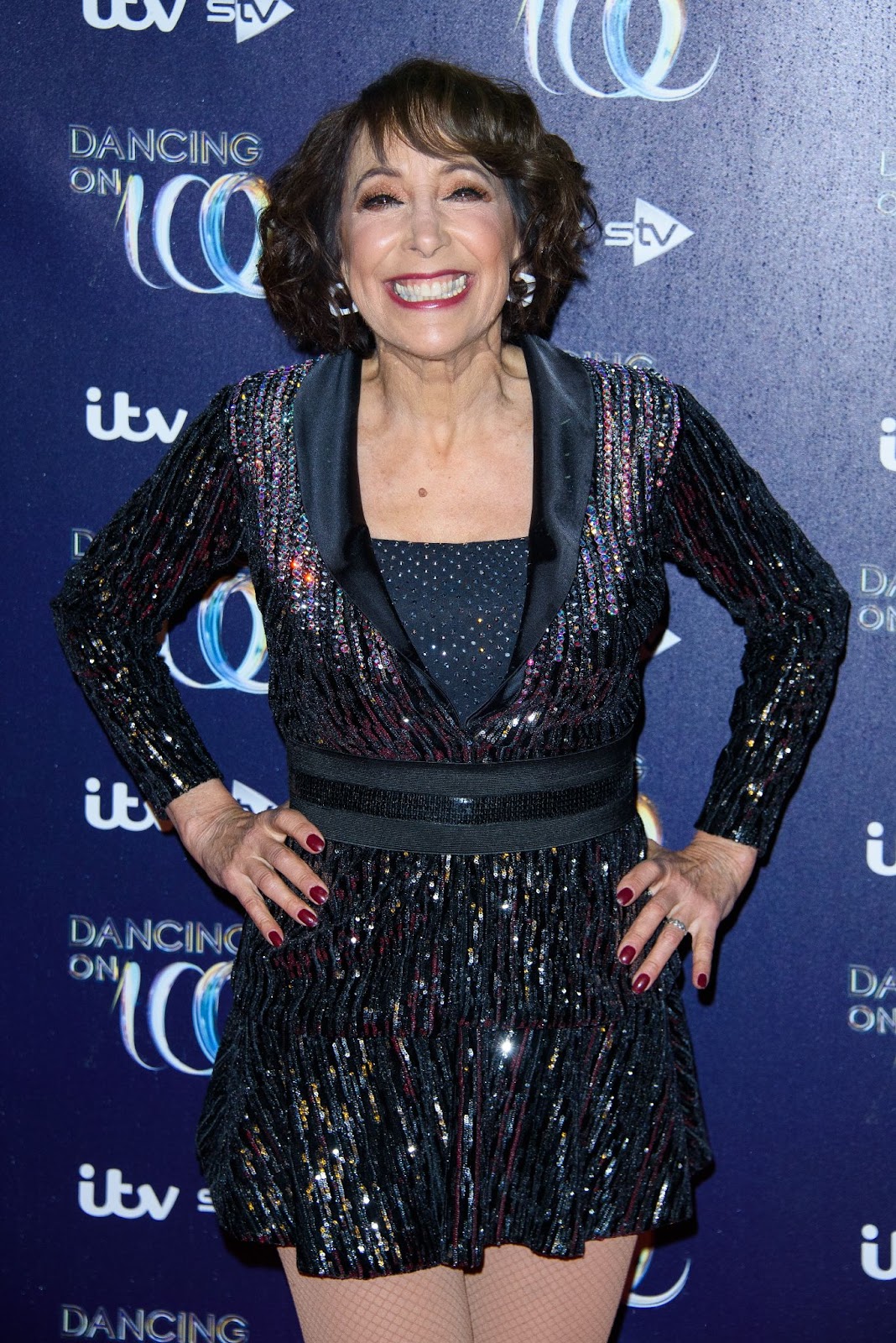 Didi Conn on the "Dancing On Ice" red carpet on December 18, 2018, in London, England. | Source: Getty Images