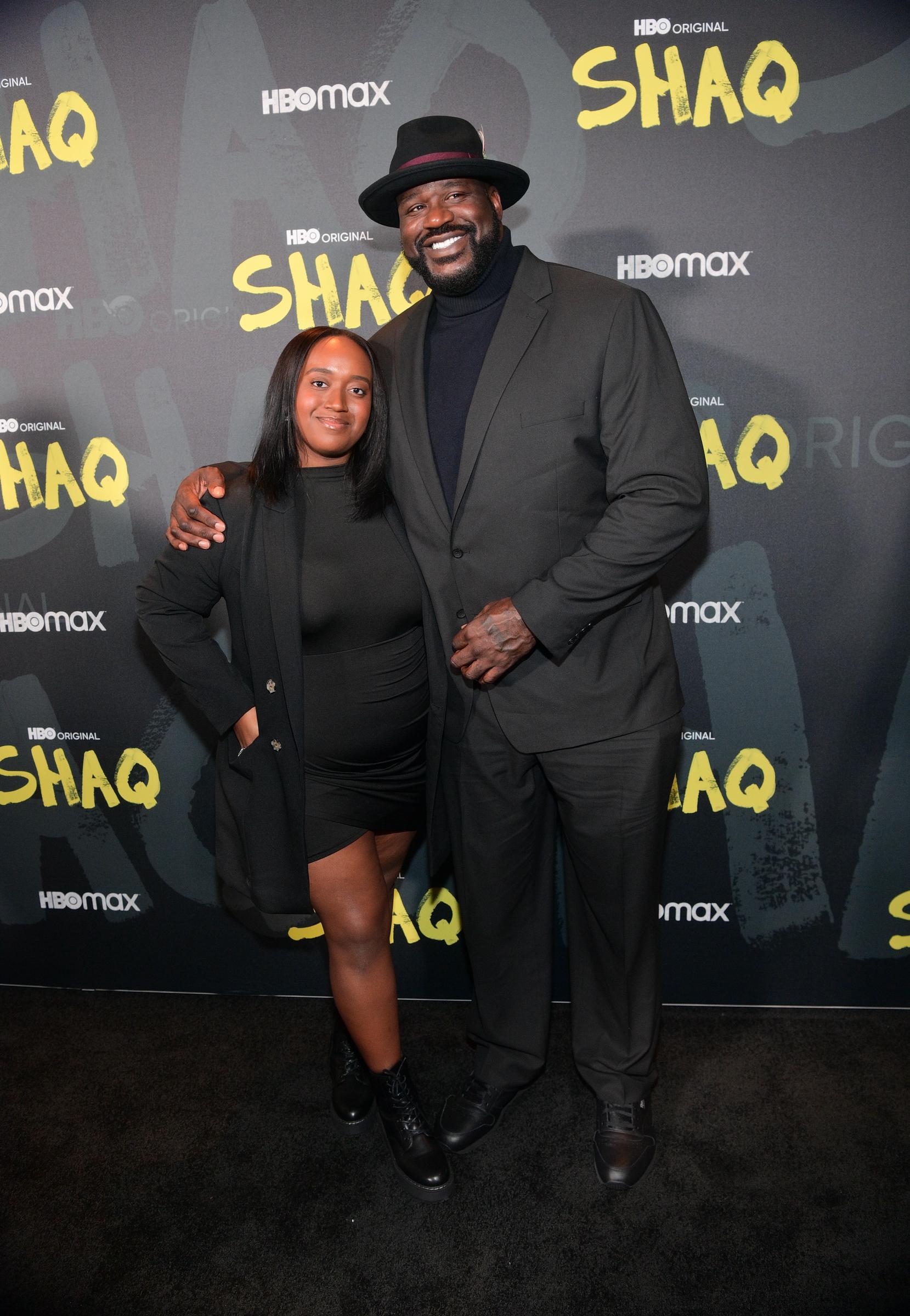 Taahirah and Shaquille O'Neal attend HBO Premiere For Four-Part Documentary "SHAQ" on November 14, 2022, in Atlanta, Georgia. | Source: Getty Images