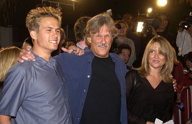 Kris Kristofferson with son and daughter during "The Transporter" Premiere at Mann Village Theater in Westwood, California | Source: Getty Images