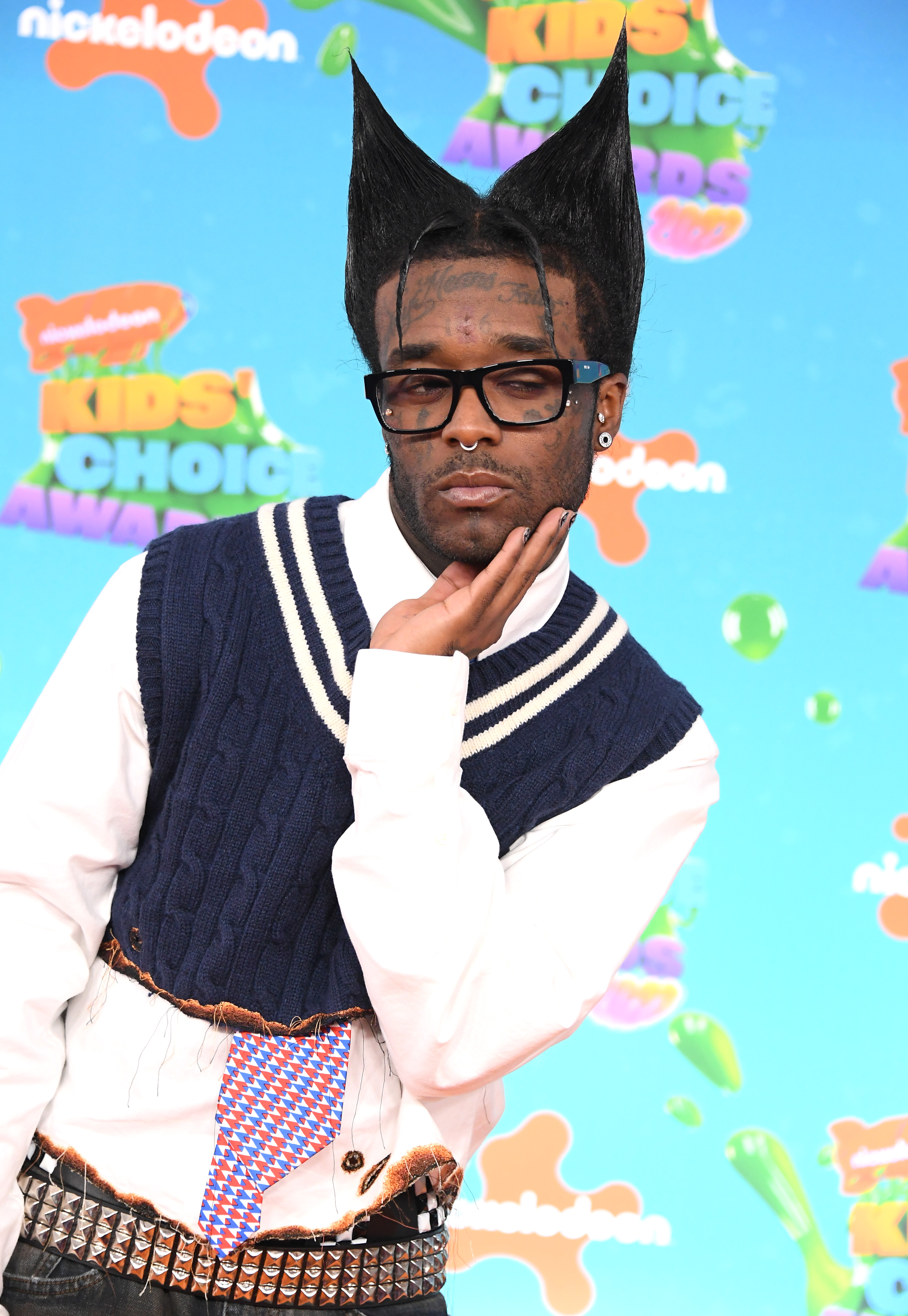 Lil Uzi Vert arrives at the Nickelodeon's 2023 Kids' Choice Awards at Microsoft Theater on March 4, 2023, in Los Angeles, California. | Source: Getty Images