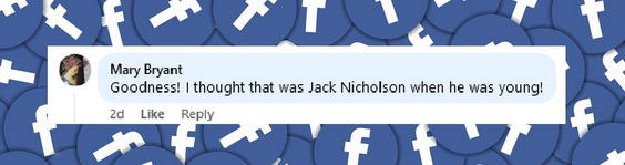 A fan comments on the strong resemblance between Ray Nicholson and his father Jack Nicholson, on a post dated October 21, 2024 | Source: Facebook/FoxNews