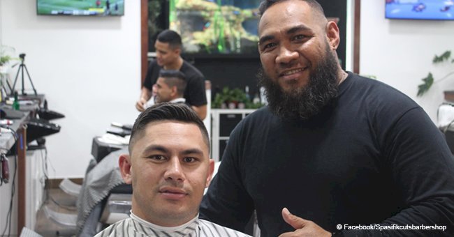 Homeless man who slept in a barbershop for 6 months returns after a year completely changed