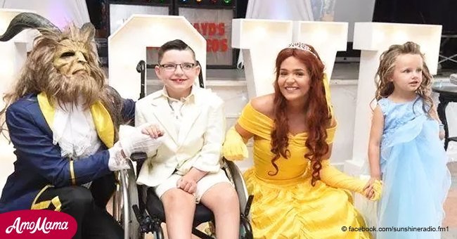 Terminally ill boy 'marries' his mom to fullfil his dream of becoming a prince