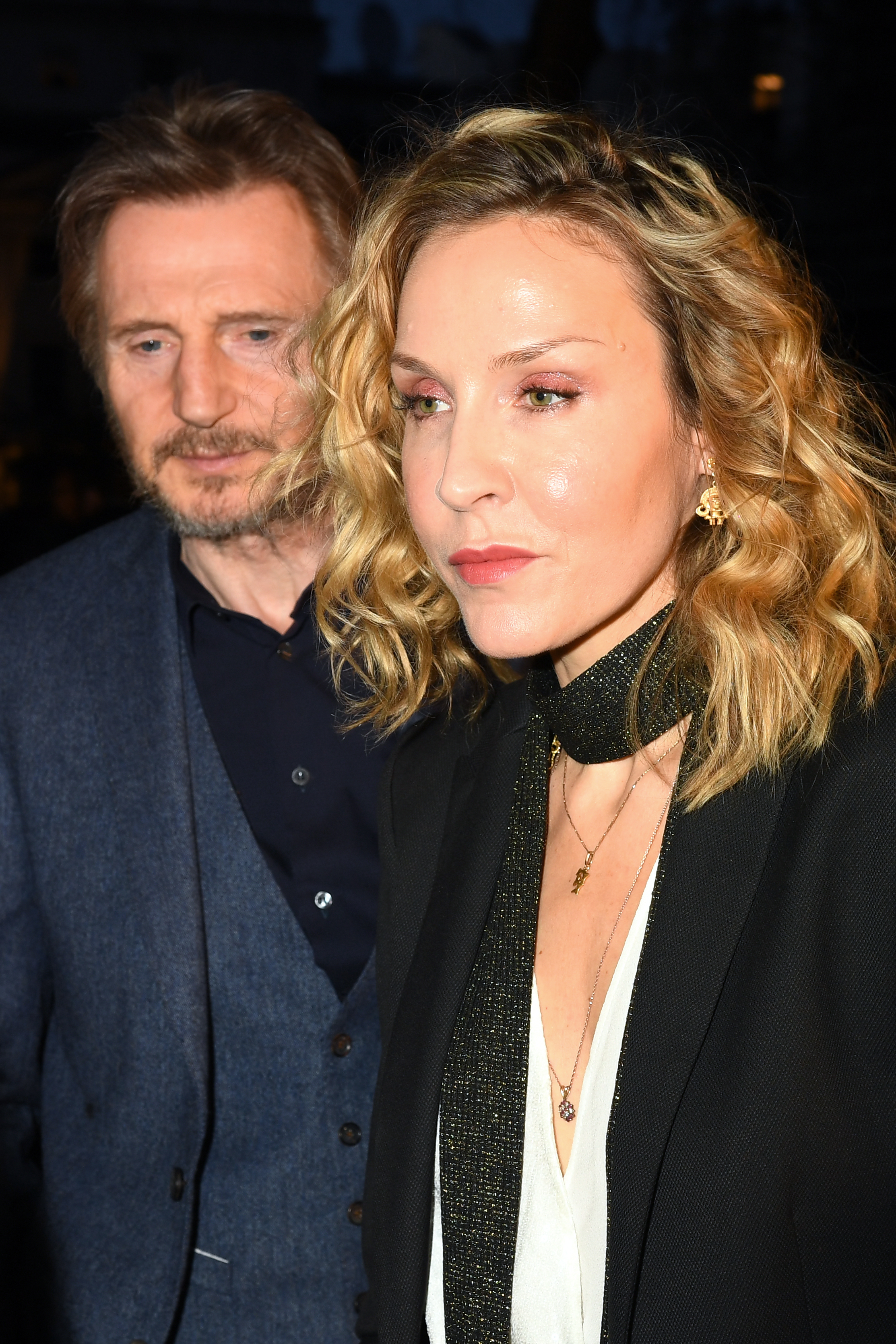 Liam Neeson and Freya St. Johnson at the "The White Crow" UK Premiere | Source: Getty Images