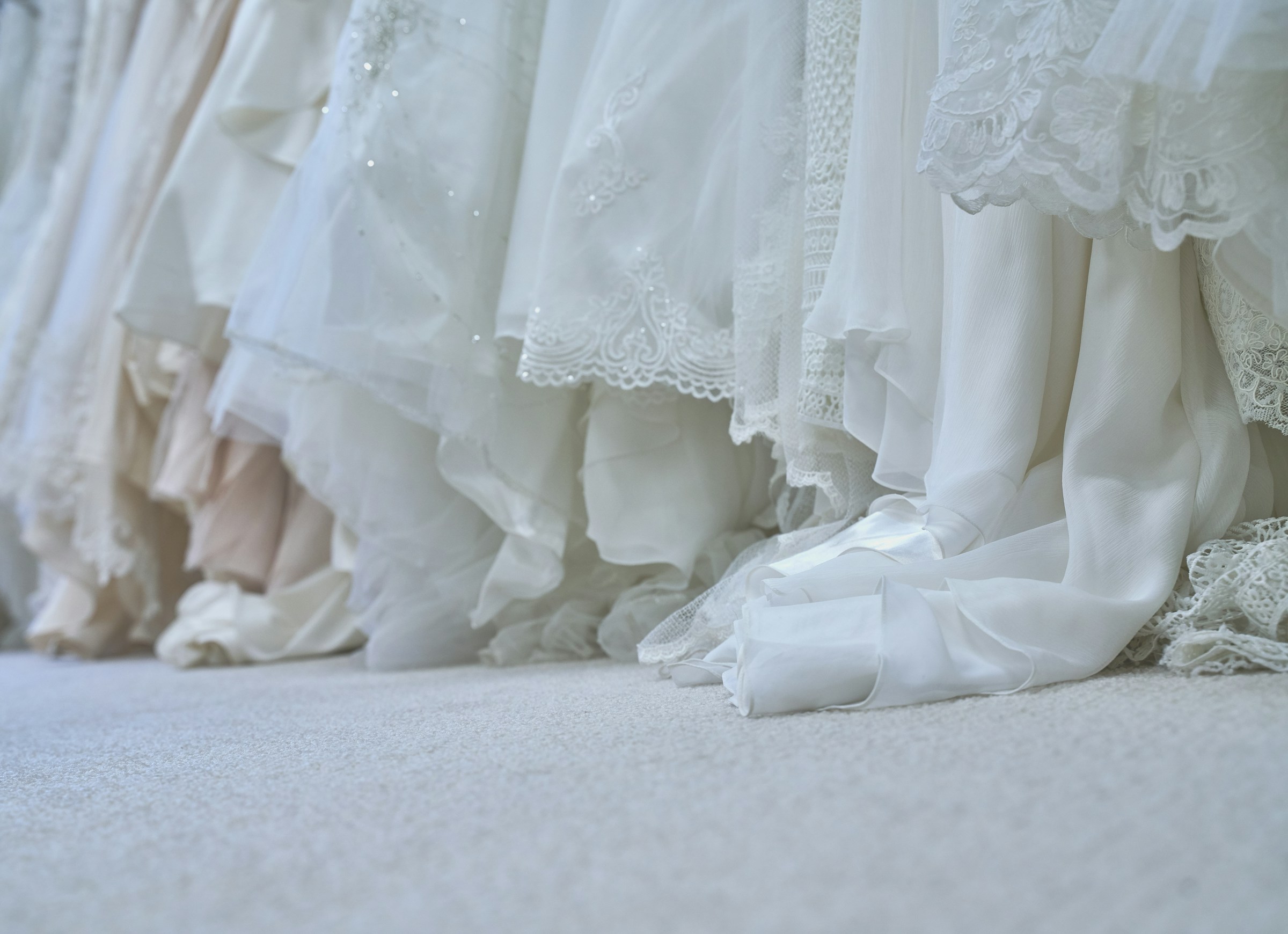 Different wedding dresses | Source: Unsplash