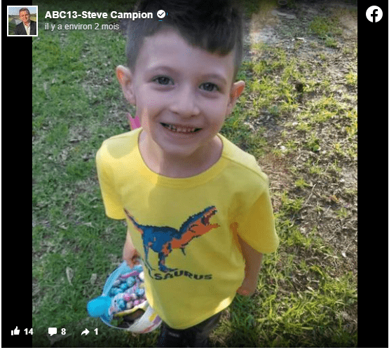 Photo du petit Jason | Photo : Facebook/ABC13-Steve Campion
