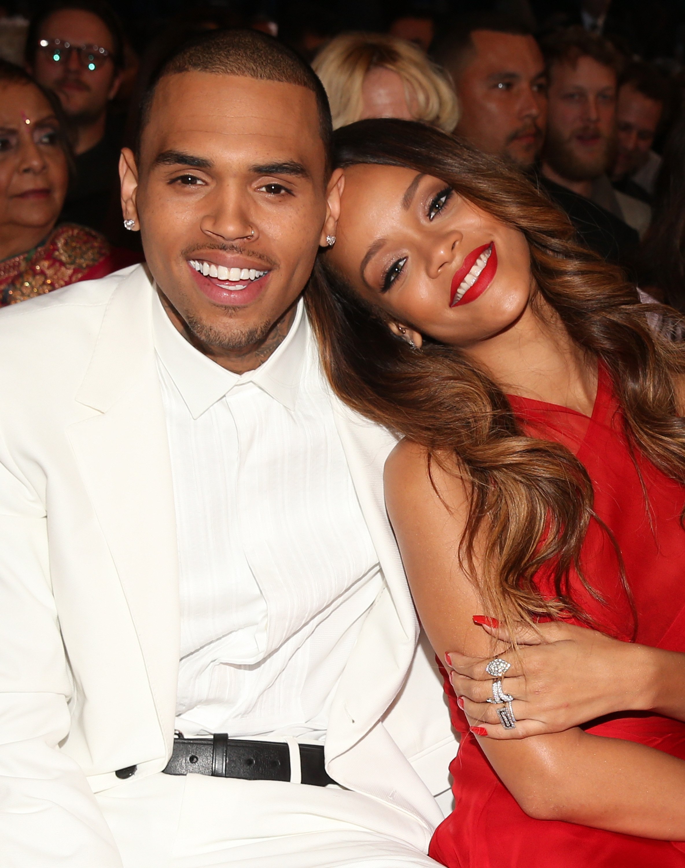  Chris Brown and Rihanna attend the 55th Annual GRAMMY Awards at STAPLES Center on February 10, 2013 | Photo: GettyImages