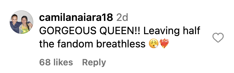 A fan comment on Jennifer Lopez's Instagram post dated November 2023 | Source: Instagram.com/jlo