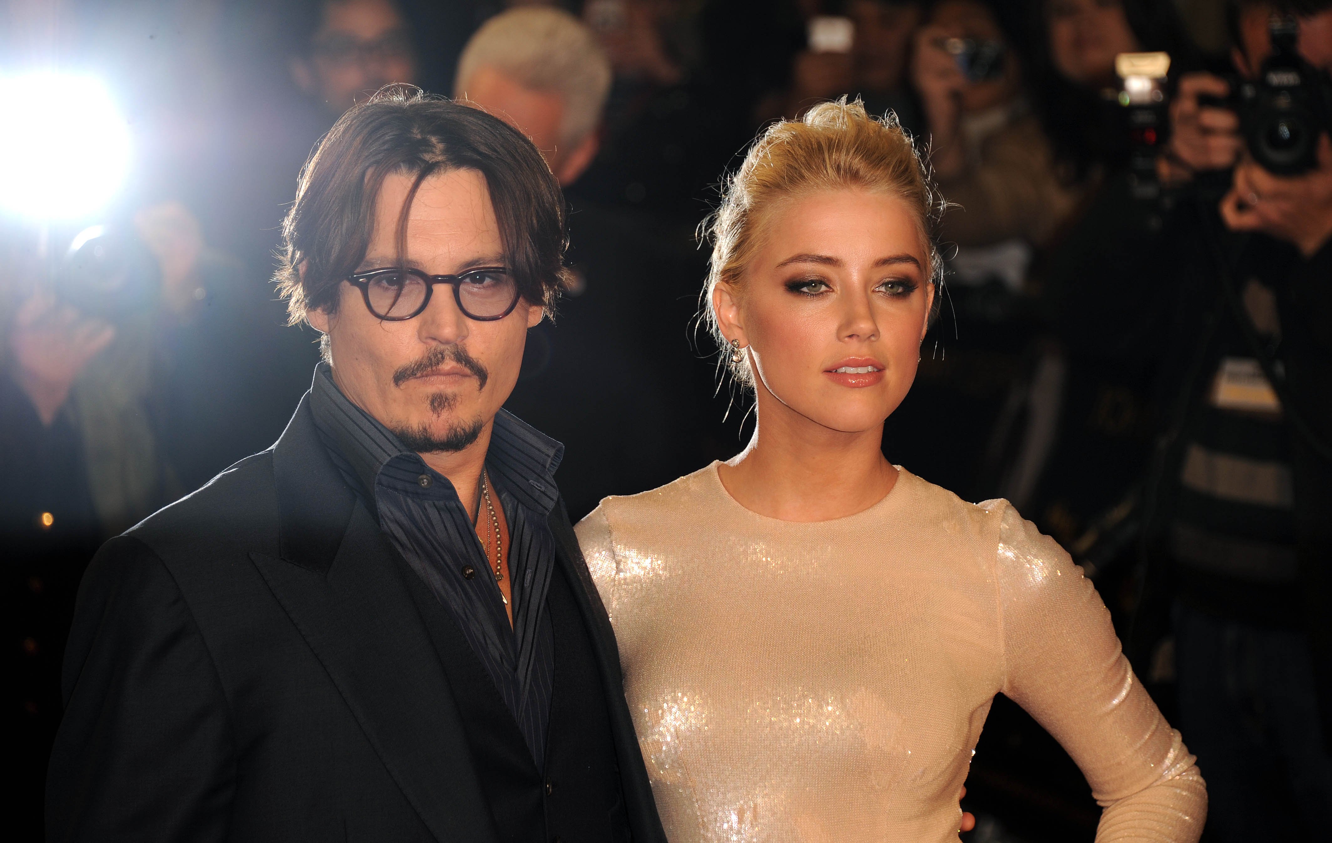 Johnny Depp and Amber Heard at the UK Premiere of "The Rum Diary" on November 3, 2011 | Source: Getty Images