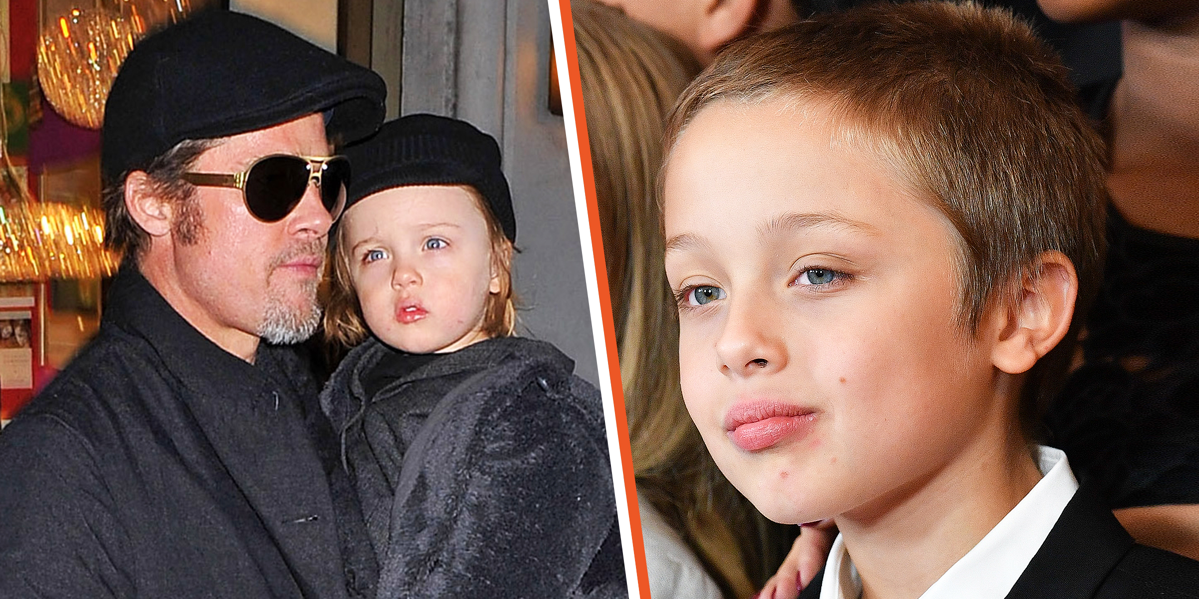 Brad Pitt and his son Knox | Knox Jolie-Pitt | Source: Getty Images